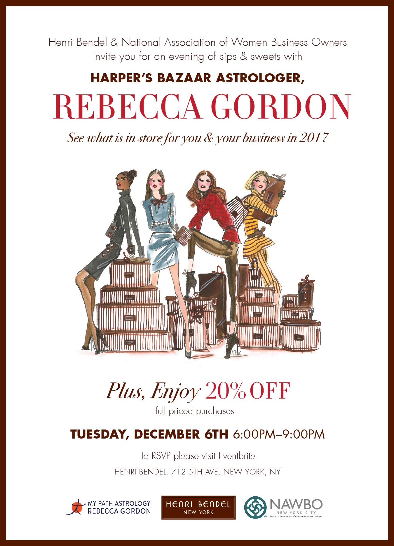 Astrology Talk at Henri Bendel & Nawbo Holiday Party